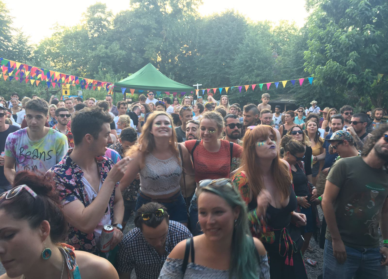 Bonus candid pic of tipsy me grooving in the crowd!